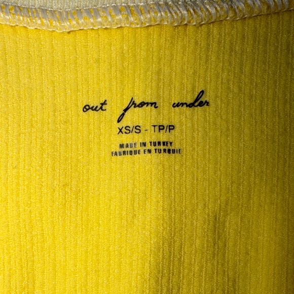 Urban Outfitters Yellow Out from Under Go for Gold Seamless Top - Picture 3 of 3